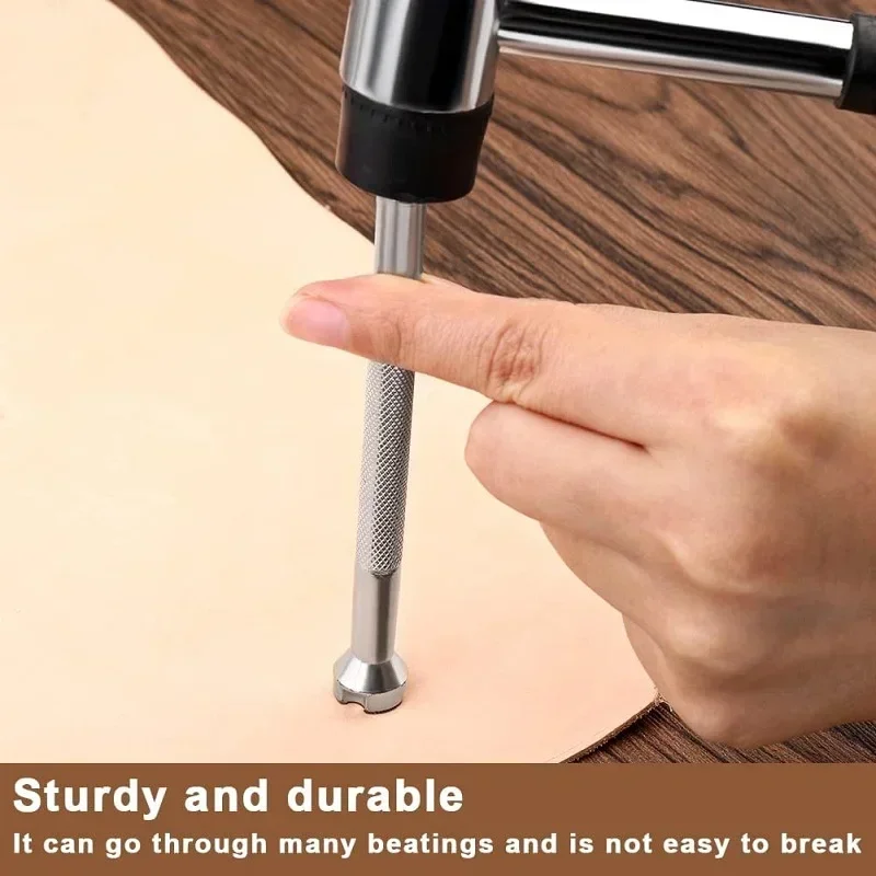 Leather Carving Printing Tools Hand Molding Punch Tool Stamp Metal Stamping Working Heat Leather Craft Professional Stamping DIY