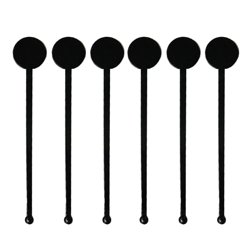 100PCS Cocktails Swizzle Clear Plastic Stirrers for Coffee and Beverage