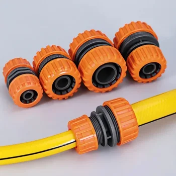 Garden Watering Hose Plastic Quick Connector 1/2" 3/4'' 1 Double Male Coupling Joint Adapter Extender Set for Pipe