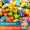 500g/bag Kawaii Big Size Creative Building Blocks Set Colorful Classic Basic Silde Bricks DIY Toys For Kids Baby Christmas Gift 1