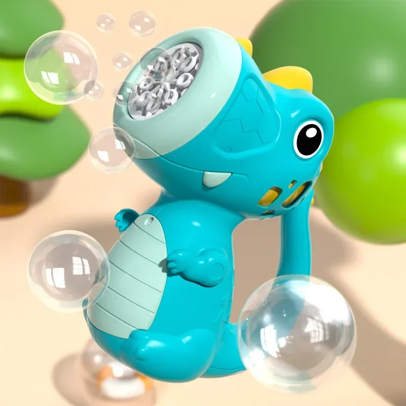 Dinosaur Bubble Handheld Bubble Machine Electric Bubble Gun Automatic Soap Blower Outdoor Wedding Party Toy for Kids Gift