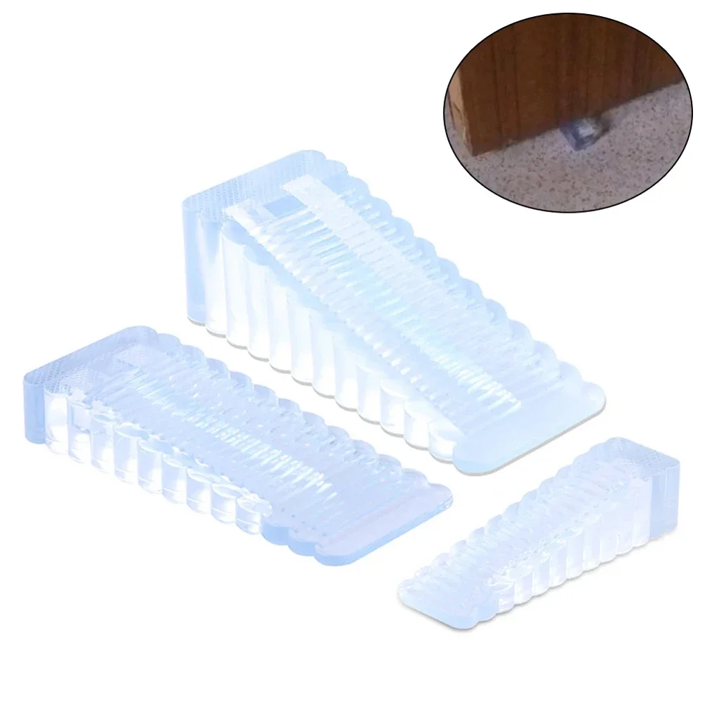 1pc Door Stopper Rubber Silicone Anti-collision Safety 4-26mm Joints For Household Improvement Accessories