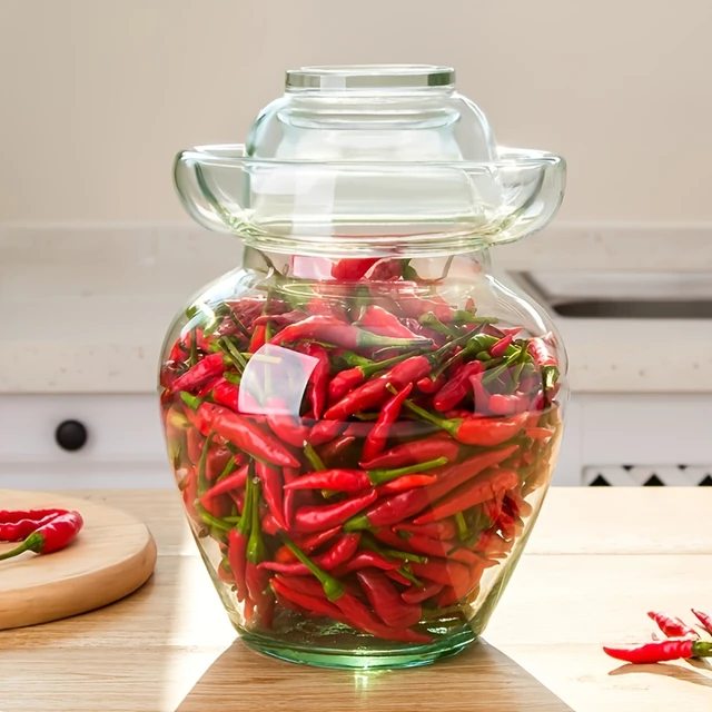 Pot en verre pour la Fermentation des cornichons, Kit de Fermentation, Pot  Paocai pour le cornichon des Kimchi, de la saucière et des légumes -  AliExpress