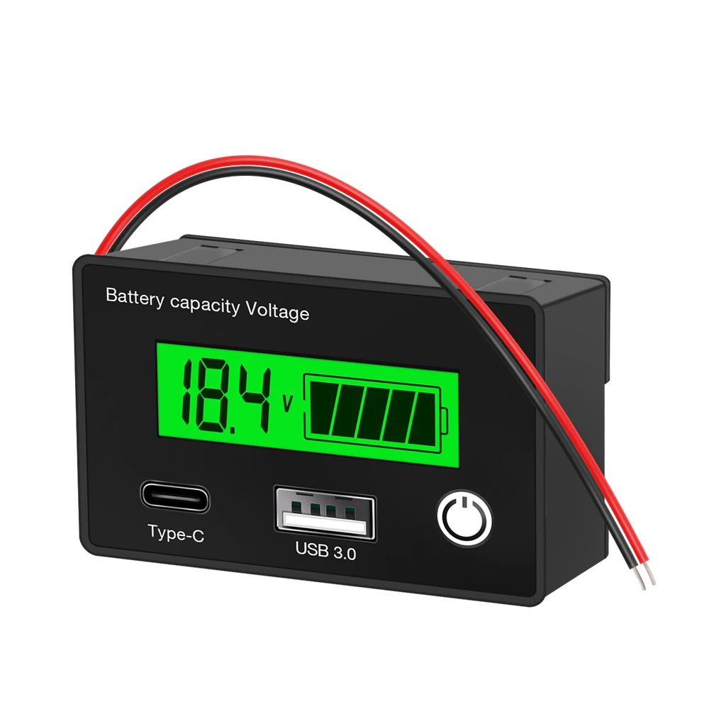 LCD 백라이트 배터리 테스터 DC8-30V 배터리 용량 테스터 납산/리튬 철 ..