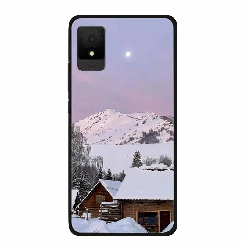 Soft Silicone TPU Phone Cover with Floral Design - Rivers and Mountains Back Case Shield Protector