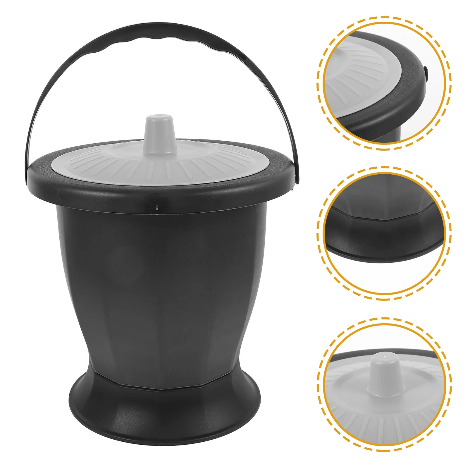 Toilet Spittoon Portable Night with Handle Chamber Pot for Bedroom Pregnant Woman 4