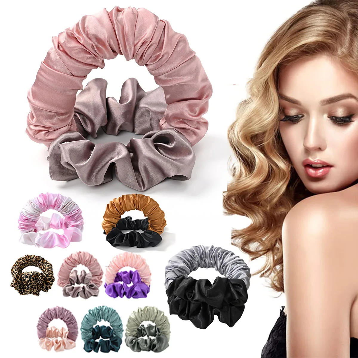 Hair Styling Tool Hair Curling Tools Curly Hair Products Silk Sleep Hair Curler Roller No Heat Short Long Styling