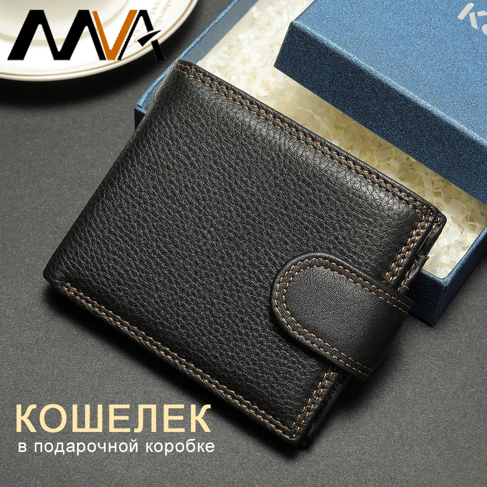 

MVA Women's Wallet For Men Card Holder Woman Men Wallet Made of Leather Small Purses For Women Cartera Hombre Monedero Billetera