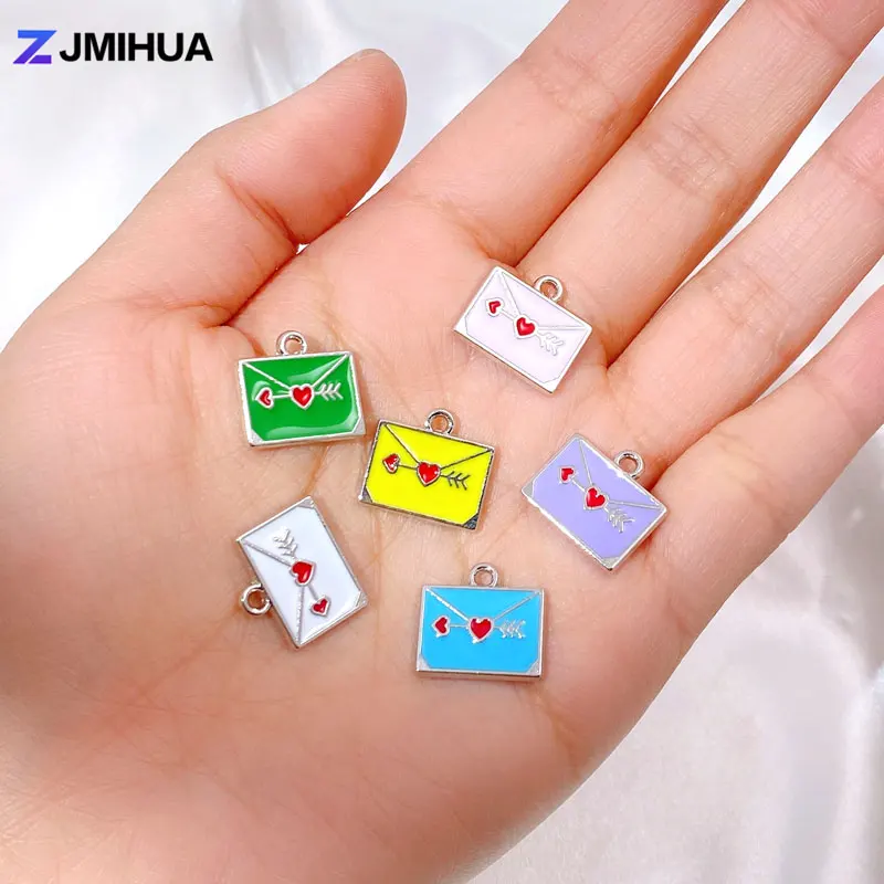 

15pcs Enamel Letter Charms Pendant For DIY Handmade Women Earrings Bracelets Necklaces Supplies Jewelry Making Accessories