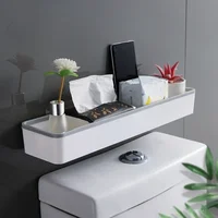 Wall Hanging Toilet Bathroom Storage Cabinet Rack Punch Free Multifunctional Artifact Above Toilet Rack Shelf Organizer 1