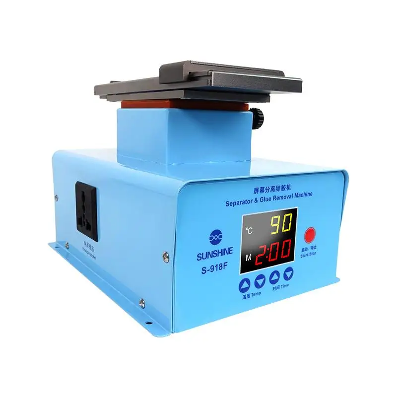 SUNSHINE S-918F Edge Flat Screen Separator For iPhone for LCD Heating Separation Machine Glue Remover Cleaning Tools