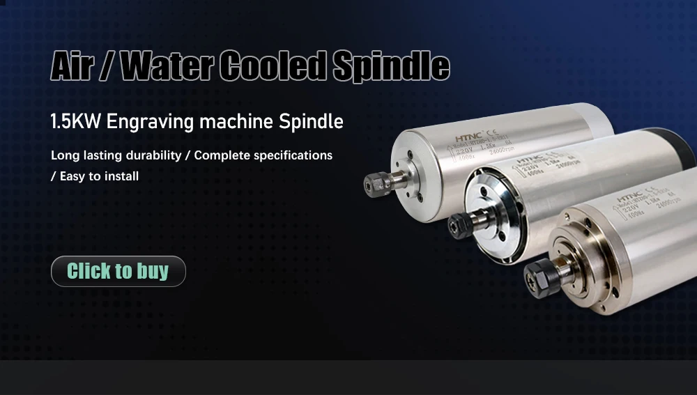 2026 New 1500w Spindle Motor For wood aluminium soft metal ER16 400hz 24000rpm 1