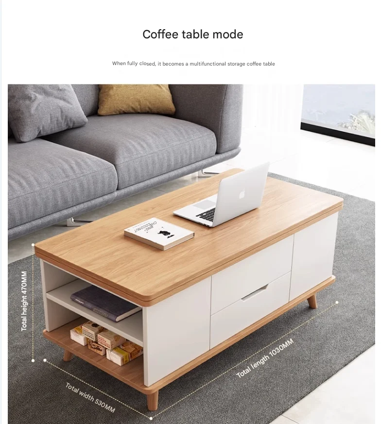 Unique Italian Coffee Table Modern Cheap Designer Accessories Coffee Table Aesthetic Drawers Wooden Couchtisch Salon Furniture