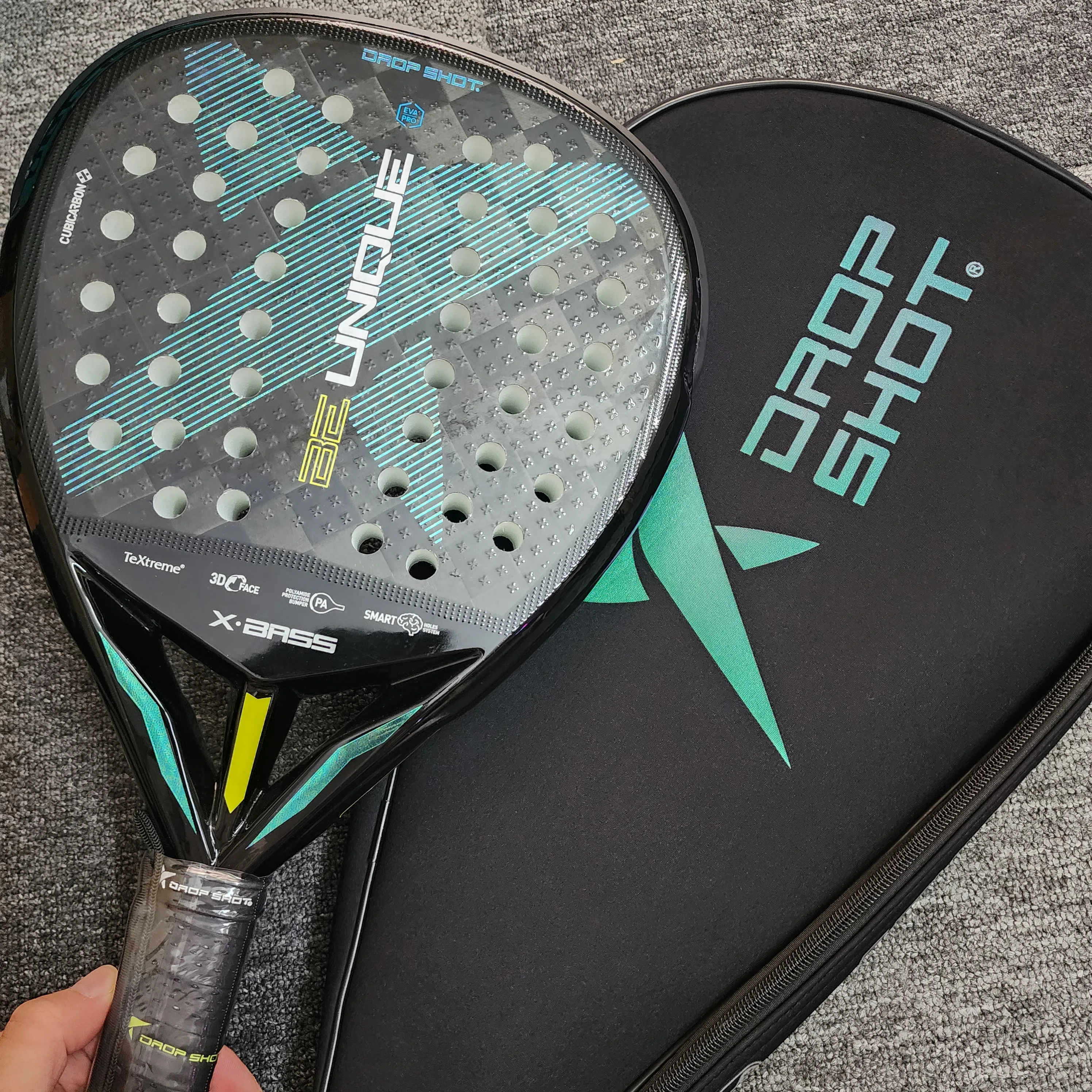 Padel Racket Carbon Fiber Surface EVA Memory Flex Foam Core