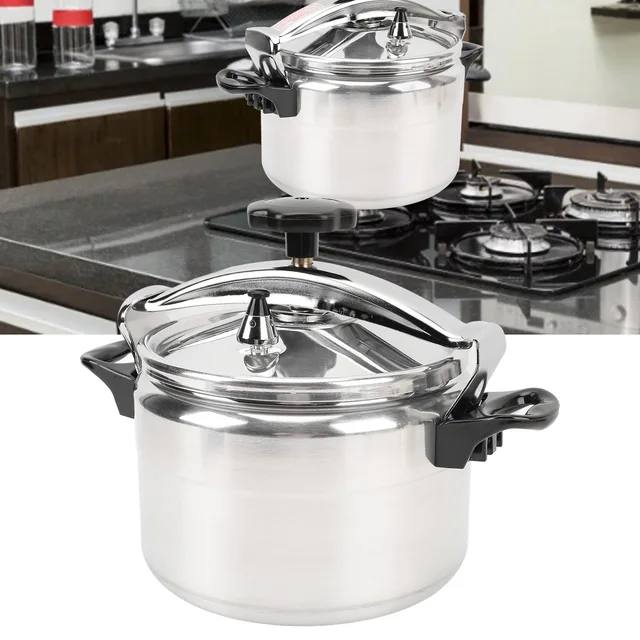Pressure Cooker Professional 7L Large Capacity Efficient Safety non Coating Double Ears Aluminum Pressure Canner for Gas Stove 3