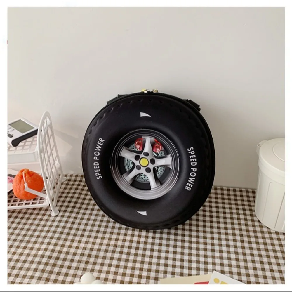 Colorful Tyre Shaped Children's Schoolbag EVA Wheel Large Capacity Backpack Wear-resistant Lightweight Kindergarten Shoulder Bag 1