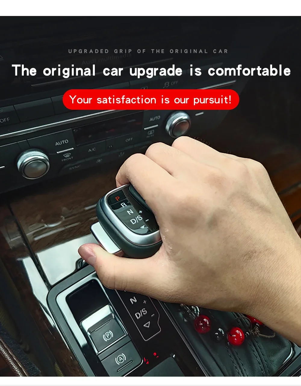 Gear Shift Knob Stick For Audi A6 C6 C7 A4 B8 S6 A7 A5 8t Q5 8r Q7 4L A3 8P S5 S