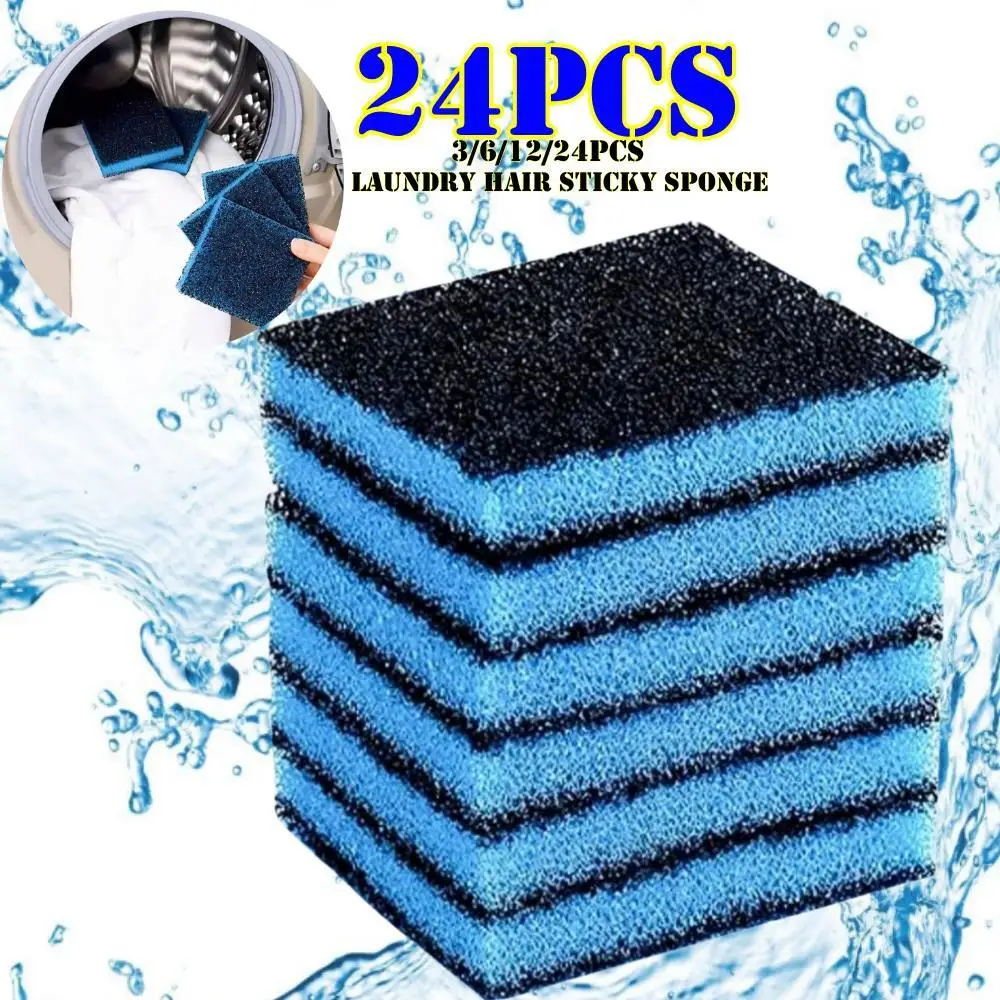 Pet Hair Remover For Laundry Washer Lint Catcher Dog Hair Catcher Removal Filter Sponge Washing Accessories 3/6/12/24pcs pet hair remover laundry hair catcher