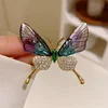 Lovely Birds Butterfly Bee Brooch For Women Pearl Rhinestone Trendy Animal Jewelry Coat Dress Lapel Pins Wedding Party Gifts 3