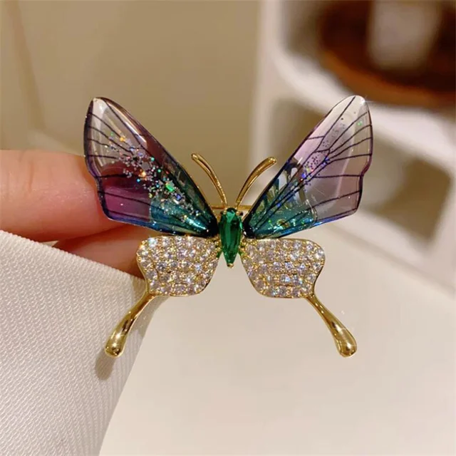 Lovely Birds Butterfly Bee Brooch For Women Pearl Rhinestone Trendy Animal Jewelry Coat Dress Lapel Pins Wedding Party Gifts 3