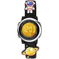 Kids Digital Watches 3D Cartoon Waterproof Electronic Watch for Boys Girls Silicone 7 Color Flashing Lights Children Wrist Watch