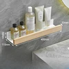 Wooden Kitchen Shelves，Kitchen Spice Rack，Wall-Mounted Punch-Free, Wall wood Storage Shelf， kitchen organizer  corner shelf 4