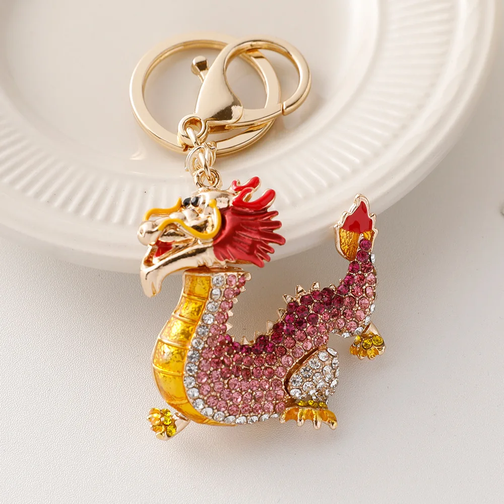 Vintage Dragon Pendenti Portachiavi Moda Lega Portachiavi Gioielli Retrò Auto Portachiavi Borsa Charms Decorazione Souvenir Per Uomo Regalo