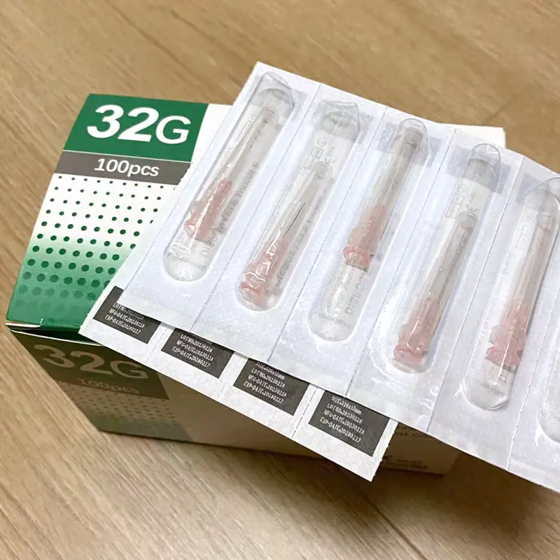 100Pcs 25G 27G 29G 34G 33G 32G 31G 30G Painless Small Superfine Beauty Needle Disposable Injection Piercing Needles 1.5/4/6/13mm - Image 3