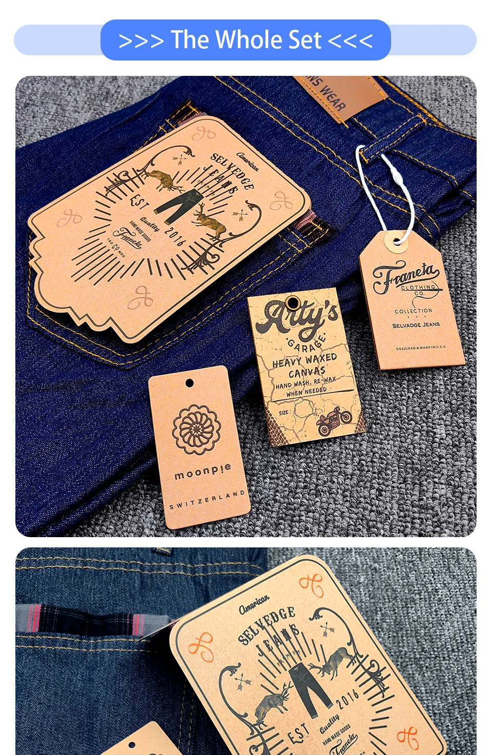Le papier kraft Jeans Vintage tag Étiquette Rectangle Swing - Chine Jeans  étiquette, papier kraft Cothing étiquette