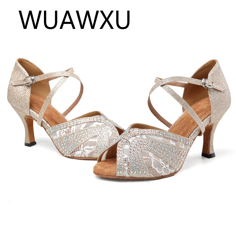 NATASHA Latin dance shoes Women's dance shoes Reese dance party performance heels 5-10cm 4