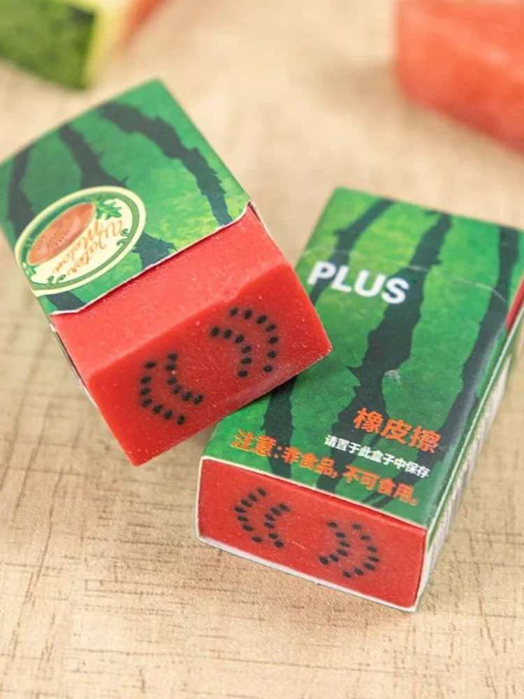 Japan Fruit Eraser Watermelon Banana Kiwi Orange Pomelo Durian Dragon Fruit Bamboo Stationery