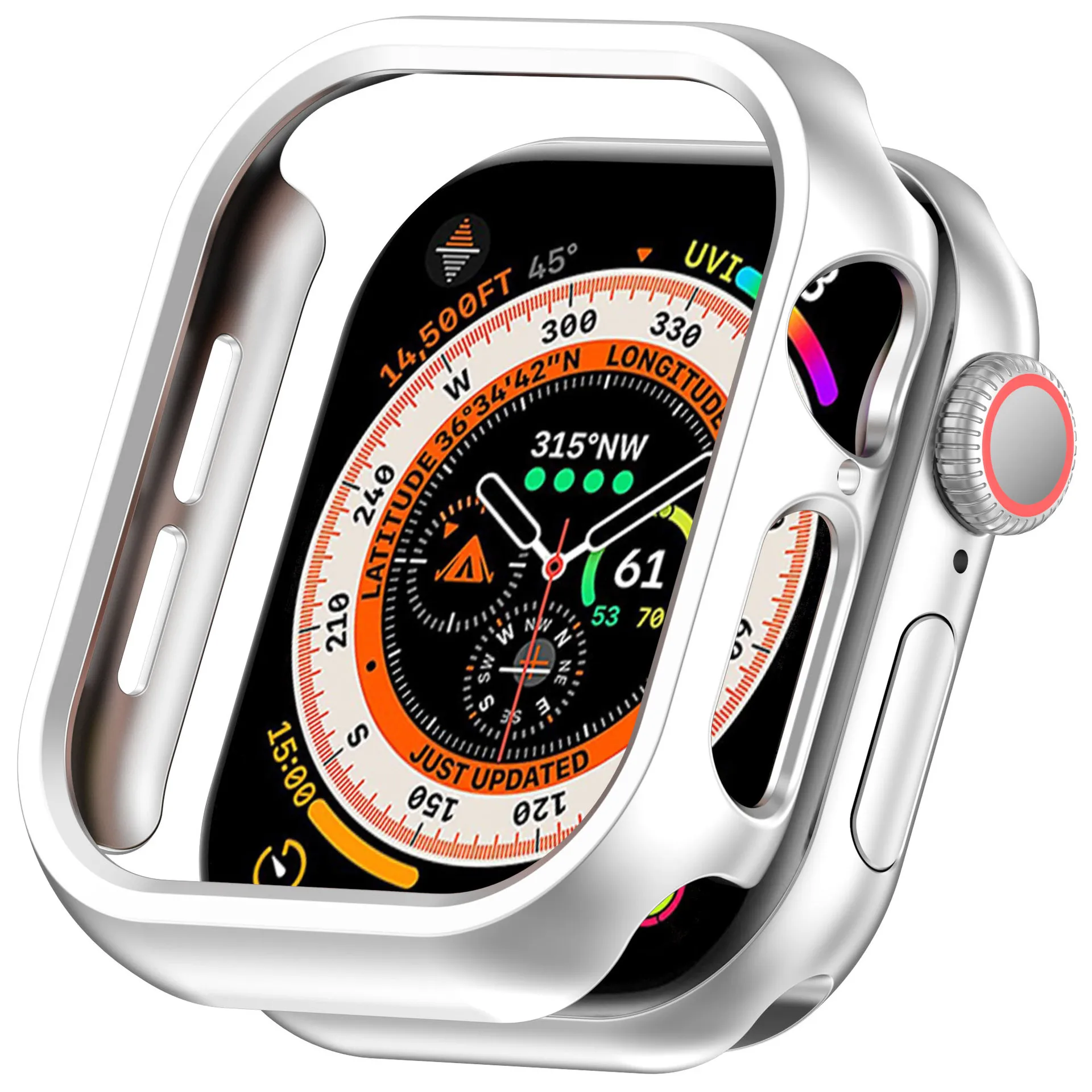 Premium Protective Bumper Cover for Smartwatch - Versatile PC Shield & Accessories