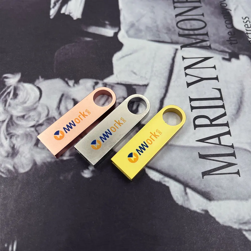 10/50/100 Pcs/lot Free Logo metal USB Flash Drive 64GB 32GB 8GB 4GB memory Flash USB Stick pen drive 128mb 512mb PenDrive 2.0