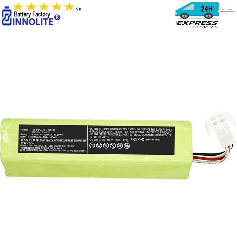 

High Capacity Ni-MH 9.6V Battery Replacement for Scott 5063554 Battery and Compatible with Scott Proflow SC160 Equipment Etc.