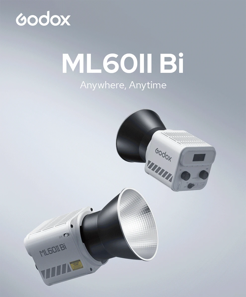 ML60II BI portable handheld fill light with adjustable color temperature externa