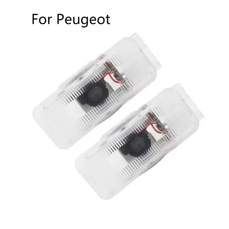 

2pcs LED Car Door Welcome Light Laser Logo Projector Lamp Bulb For Peugeot 307 RCZ 508 408 206 306 207 406 5008 607 806 807