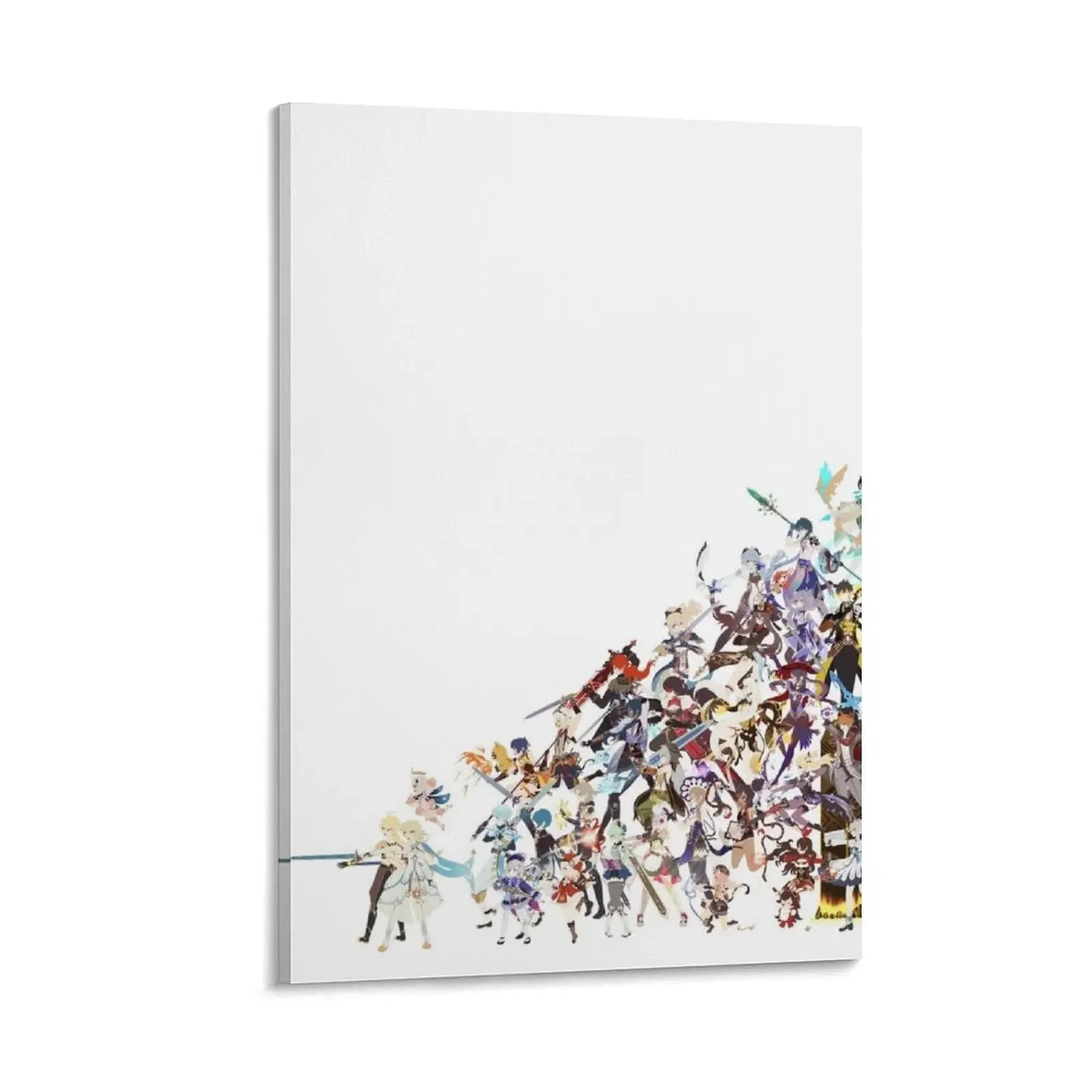 

Genshin Impact Whole Cast Ensemble Canvas Painting Decoration for home poster mural