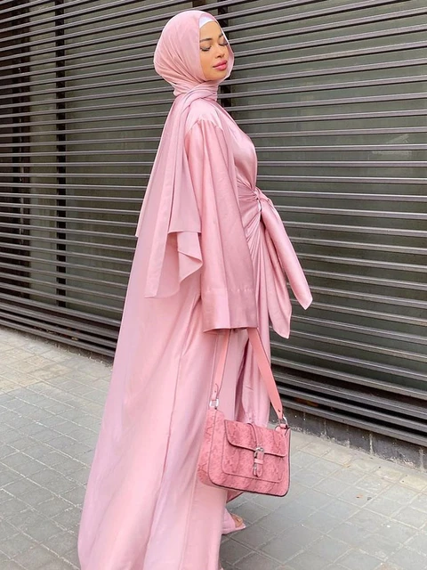  Conjunto de 2 piezas de vestido para mujer con frente