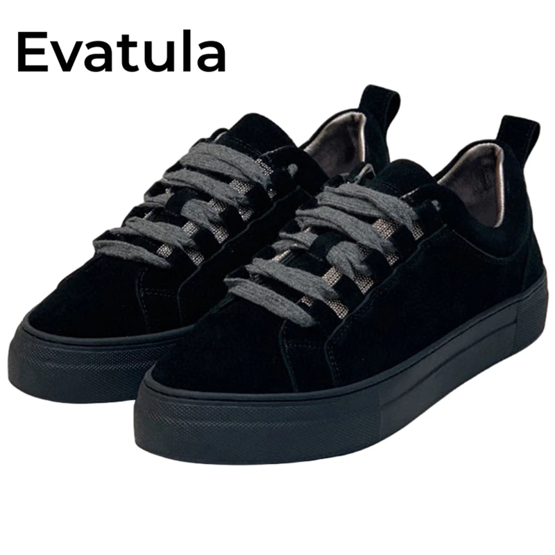 

Женские замшевые кроссовки со шнуровкой, на плоской платформе, с круглым носком, на шнуровке, повседневные прогулочные туфли для скейтборда, осень 2023