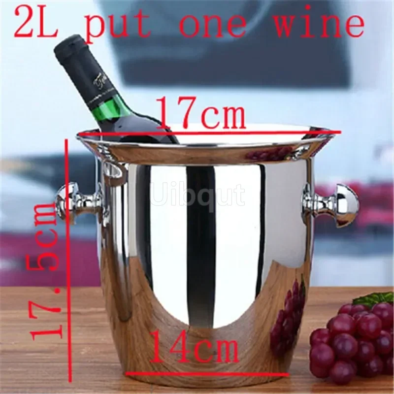Gold stainless steel Ice Bucket Wine Cooler Whisky Chiller Barware bar tool Champagne Buckets wine bottle cooler beer bucket
