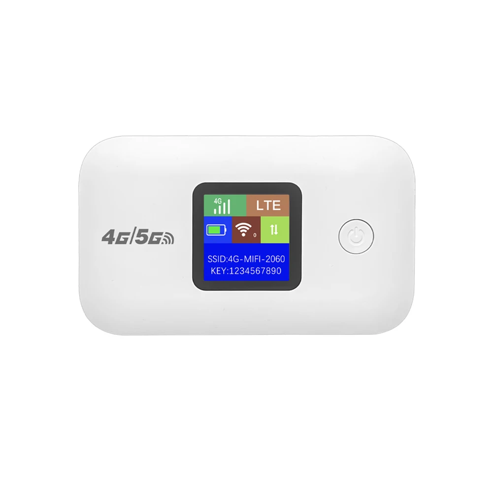 Portable 4G LTE WiFi Router with SIM Slot and 3500mAh Battery