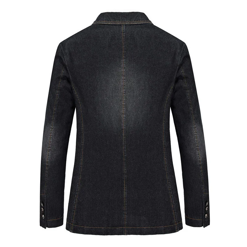 New spring and autumn 95 cotton casual denim suit men's slim-fitting thin western men's jacket