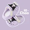Women Cute Slides Summer Outdoor Sandals Non Slip Cloud Kuromi Cinnamoroll Hole Shoes Fashion Design Hello Kitty Slippers 2
