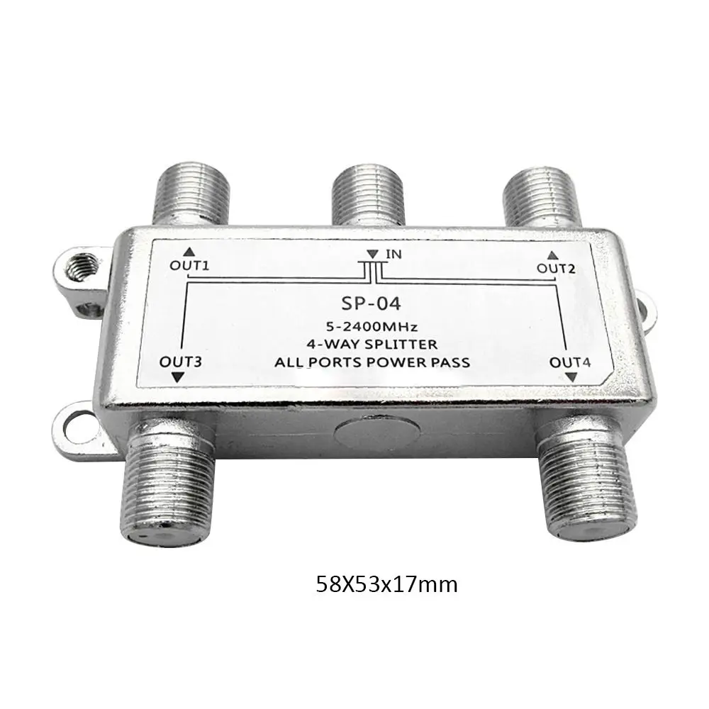 TV Antenna Satellite Splitter Cable Signal Receiver