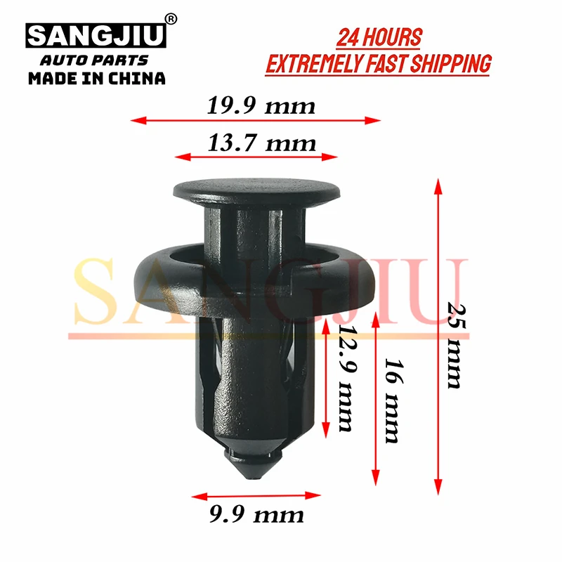 20 шт., зажимы для бампера Honda CRV Accord Civic 91503-SZ3-003