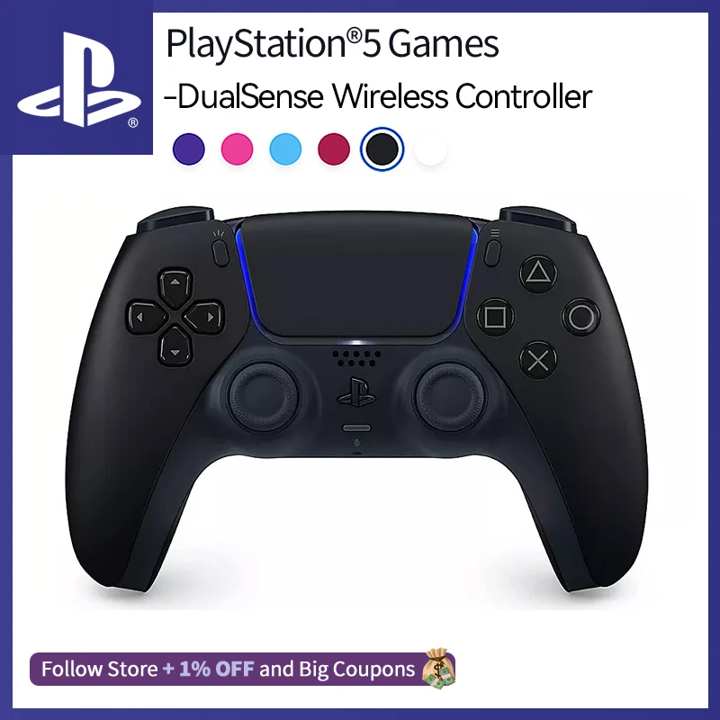 Sony black DualSense Wireless Controller PS5 accessories haptic