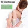 10pcs Professional Hair Removal Double Sided Cold Wax Strips Paper For Leg Body Face Wax Paper Wholesale I8L5 3