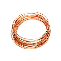 Premium Quality Bare Copper Wire for Jewelry and Crafting - 6m Roll, 0.6mm - 1mm Thickness (Copper)