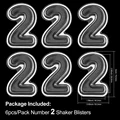 6pcs 2 Shaker
