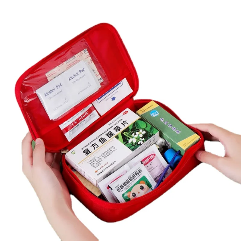 Portable Mini First Aid Kit, Empty Travel Medicine Bag,Small Medical  Organizer Storage Pouch, Package Container for Outdoor Activities Sports  Camping